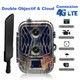 Caméra de Chasse 4G 4K Double Objectif Batterie 8000mAh Vision en Direct Live Infrarouge Invisible 940nm Détection 0,2s Étanc...