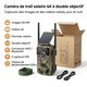Caméra de Chasse 4G 4K 120MP Batterie Lithium Streaming Vidéo en Direct Live Vision Nocturne 940nm Invisible Déclenchement 0,...