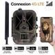 Caméra de Chasse 4G 4K 120MP Vision Nocturne Infrarouge Invisible 940nm Batterie Lithium Détecteur Mouvement Étanche IP65 - w...
