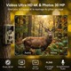 Caméra de Chasse 4G 4K 36MP Vision Nocturne No-Glow 940nm Longue Portée Batterie Rechargeable Détection 0,2s Étanche IP66 - w...