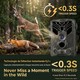 Caméra de Chasse 4G 4K 36MP Haute Autonomie Batterie 10000mAh Streaming Direct Grand Angle 120° Invisible IP66 - www.yonis-sh...