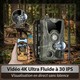 Caméra de Chasse 4G 4K 30MP Streaming Vidéo Direct Application Mobile Vision Nocturne Infrarouge Invisible IP65 - www.yonis-s...