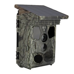 Caméra de Chasse 4G 2K 36MP Panneau Solaire Intégré Streaming Vidéo Direct Application Mobile Infrarouge Invisible IP65