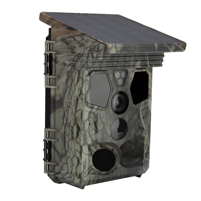 Caméra de Chasse 4G 2K 36MP Panneau Solaire Intégré Streaming Vidéo Direct Application Mobile Infrarouge Invisible IP65 - www...