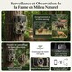 Caméra de Chasse 4G 2K 36MP Batterie Lithium Longue Autonomie Streaming Vidéo Direct Vision Nocturne Infrarouge Invisible IP6...