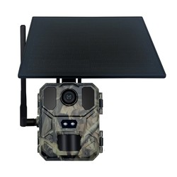 Mini Caméra de Chasse 4G Solaire 2K 30MP Détection Mouvement Vision Nocturne Infrarouge Invisible IP65 Camouflage