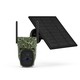 Caméra de Chasse 4G PTZ Solaire Motorisée 3MP Batterie 9000mAh Détection Mouvement Audio Bidirectionnel Vision Nocturne Étanc...