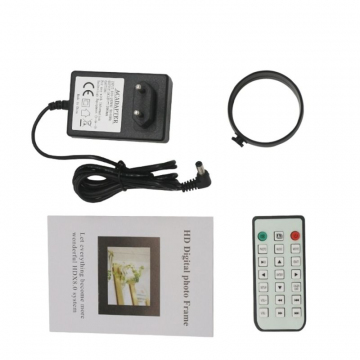 Zilimontt Cadre Photo Numérique 17,8 Cm Blanc - Diaporama USB/SD Pour Souvenirs Famille