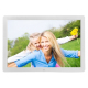Cadre Photo Numérique 17 Pouces Lecteur Multimédia 1080P LED Vidéo USB SD MS MMC Blanc - www.yonis-shop.com