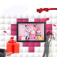 Cadre Photo Numérique 17 Pouces Lecteur Multimédia 1080P LED Vidéo USB SD MS MMC Blanc - www.yonis-shop.com