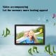 Cadre Photo Numérique 17 Pouces Lecteur Multimédia 1080P LED Vidéo USB SD MS MMC Blanc - www.yonis-shop.com