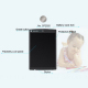 Tablette Graphique Enfant Dessin Bloc Note Numérique LCD 12 pouces 4.5 mm Épaisseur Pile Blanc - www.yonis-shop.com