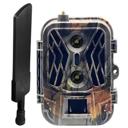 Caméra de Chasse 4G 4K Double Objectif Batterie 8000mAh Vision en Direct Live Infrarouge Invisible 940nm Détection 0,2s Étanche IP66