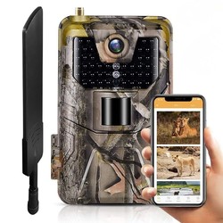 Caméra de Chasse 4G 4K 36MP Vision Nocturne No-Glow 940nm Longue Portée Batterie Rechargeable Détection 0,2s Étanche IP66