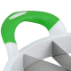 Découpeur Pastèque Lames Acier Inoxydable Plastique Poignées Antidérapantes 12 Parts Vert - www.yonis-shop.com