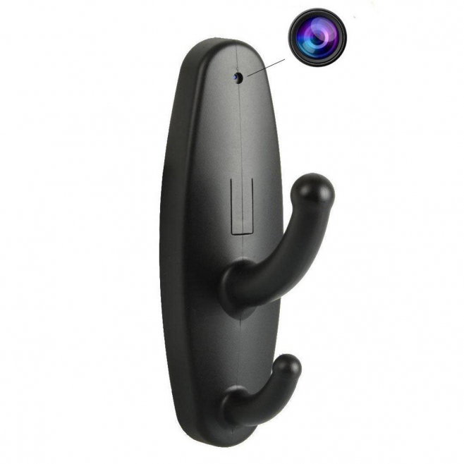 Porte manteau Caméra Espion Miniature Vidéo Détection de Mouvement Micro SD Noir - www.yonis-shop.com