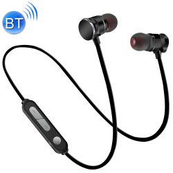 Écouteurs Bluetooth 5.0 Sport Magnetic Intra-Auriculaires Oreillettes Micro HD Mains Libres Smartphone Noir