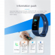 Bracelet connecté Android iOS Montre Bluetooth 4.0 0.96 Pouces IP67 Mode Sommeil Fréquence Cardiaque Violet - www.yonis-shop.com