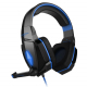 Casque Gamer PC Oreillettes Ordinateur USB 7.1 Surround Vibration Micro Rétractable LED Noir Bleu - www.yonis-shop.com