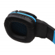 Casque Gamer PC Oreillettes Ordinateur USB 7.1 Surround Vibration Micro Rétractable LED Noir Bleu - www.yonis-shop.com