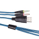 Casque Gamer PC Oreillettes Ordinateur USB 7.1 Surround Vibration Micro Rétractable LED Noir Bleu - www.yonis-shop.com