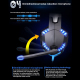 Casque Gamer PC Ordinateur USB 7.1 Surround Vibration Avec Micro Noir Et Bleu - www.yonis-shop.com