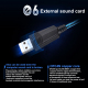 Casque Gamer PC Ordinateur USB 7.1 Surround Vibration Avec Micro Noir Et Bleu - www.yonis-shop.com