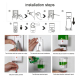 Distributeur Savon Liquide Automatique 700 ml Dosage Précis Par Goutte Prévention Des Infections Blanc - www.yonis-shop.com