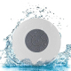 Mini Enceinte Bluetooth Triangle Kit Mains libres Ventouse Waterproof Salle de Bain Douche Blanc - www.yonis-shop.com
