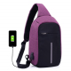 Sac à Dos USB Chargement Externe Etudiant Cartable Ecole Anti Vol Multi Fonctions Homme Femme Violet Noir - www.yonis-shop.com