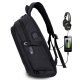 Sac à Dos Ordinateur Portable 15,6 pouces Verrou Antivol Chargement USB Externe Prise Casque Noir