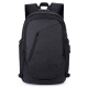 Sac à Dos Ordinateur Portable 15,6 pouces Verrou Antivol Chargement USB Externe Prise Casque Noir - www.yonis-shop.com