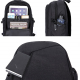 Sac à Dos Ordinateur Portable 15,6 pouces Verrou Antivol Chargement USB Externe Prise Casque Noir - www.yonis-shop.com