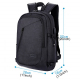 Sac à Dos Ordinateur Portable 15,6 pouces Verrou Antivol Chargement USB Externe Prise Casque Noir - www.yonis-shop.com