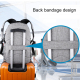 Sac à Dos Ordinateur Portable 15,6 pouces Verrou Antivol Chargement USB Externe Prise Casque Gris - www.yonis-shop.com