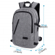 Sac à Dos Ordinateur Portable 15,6 pouces Verrou Antivol Chargement USB Externe Prise Casque Gris - www.yonis-shop.com