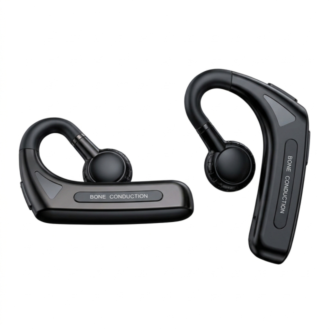 Oreillette Bluetooth Conduction Osseuse Sans Fil Avec Autonomie 12h Et Assistant Vocal Siri - www.yonis-shop.com