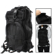 Sac À Dos Tactique Style Militaire Ordinateur Portable 14 Pouces Imperméable Nylon Ajustables Oxford Noir - www.yonis-shop.com