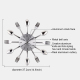 Horloge Murale Créative Quartz Cuisine Salon Couteaux Fourchettes Acier Inoxydable - www.yonis-shop.com