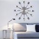 Horloge Murale Créative Quartz Cuisine Salon Couteaux Fourchettes Acier Inoxydable - www.yonis-shop.com