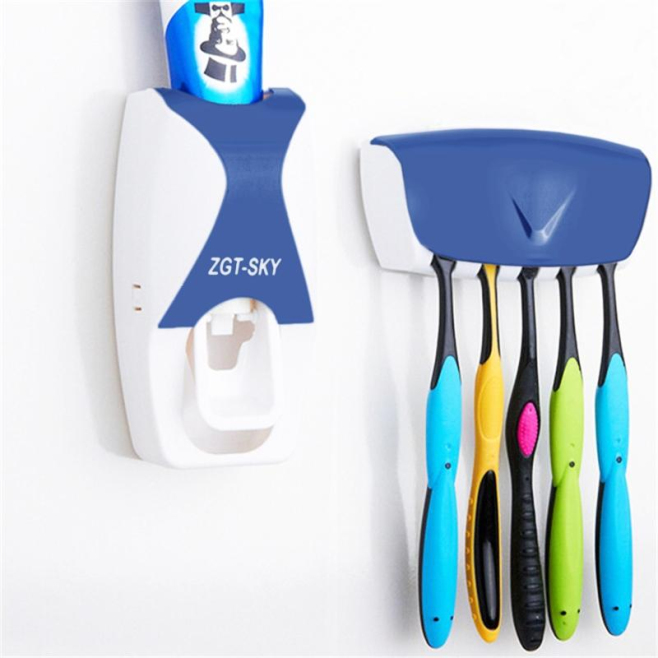 Distributeur Dentifrice Automatique Mural Porte Brosses A Dents 5 Places Orange - www.yonis-shop.com