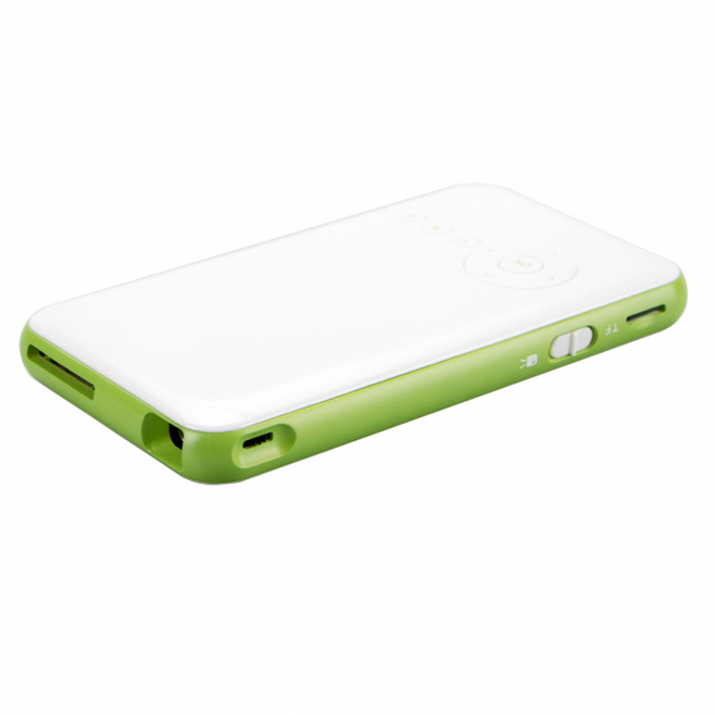 Mini Vidéoprojecteur Android LED DLP 500 Lumens WiFi Bluetooth HDMI USB 1GB+16GB Vert