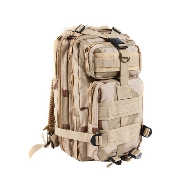 Sac à Dos Tactique Militaire Randonnée Nylon Imperméable Camouflage Desert - www.yonis-shop.com