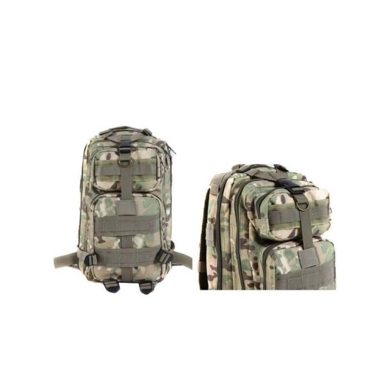 Sac à Dos Camouflage Vert Armée - Occasion Bon état - Grand Format Randonnée