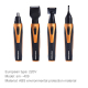 Rasoir Électrique Tondeuse à barbe Rechargeable Hommes 4 En 1 Cheveux Visage Sourcils Or Noir - www.yonis-shop.com