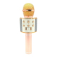 Microphone Android iOS Karaoké Bluetooth Fréquence 10 kHz Puissance 5W Enregistreur Or Rose