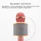 Microphone Android iOS Karaoké Bluetooth Fréquence 10 kHz Puissance 5W Enregistreur Or Rose - www.yonis-shop.com