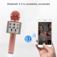 Microphone Android iOS Karaoké Bluetooth Fréquence 10 kHz Puissance 5W Enregistreur Or Rose - www.yonis-shop.com