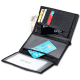 Porte-Carte Protection Magnétique Portefeuille Antimagnétique RFID Hommes Sac Multifonctionnel Noir - www.yonis-shop.com