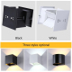 Applique Murale LED Lumière de Mur En Aluminium Puissance 6 W 85-265 V Dimmable Noir Lumière blanche - www.yonis-shop.com